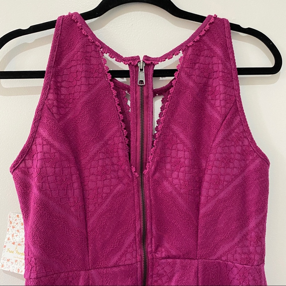 FREE PEOPLE Hot Pink Miss Connections Dress - Picture 7 of 8